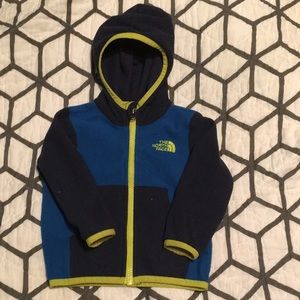 The north face fleece hoodie 6-12 months